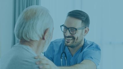 doctor talking to patient