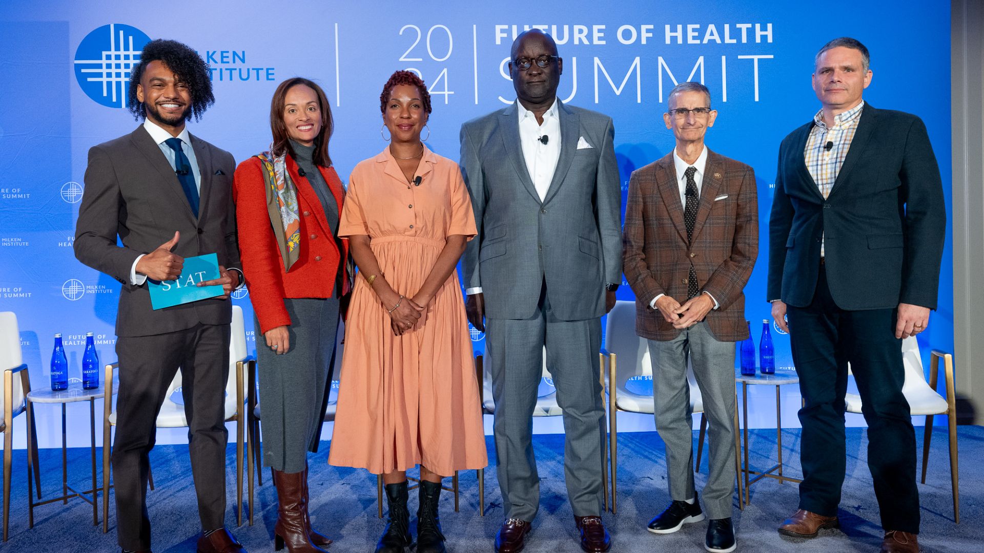 Panelists (left to right): Nicholas St. Fleur (moderator), Color Code Podcast, STAT; Cari Almo Gallman, Bristol-Myers Squibb Company; Vanessa Garrison, GirlTrek; Terris King, King Enterprise Group, Liberty Grace Church of God; Louis Muglia, Burroughs Wellcome Fund; Matthew Tejada, Natural Resources Defense Council.