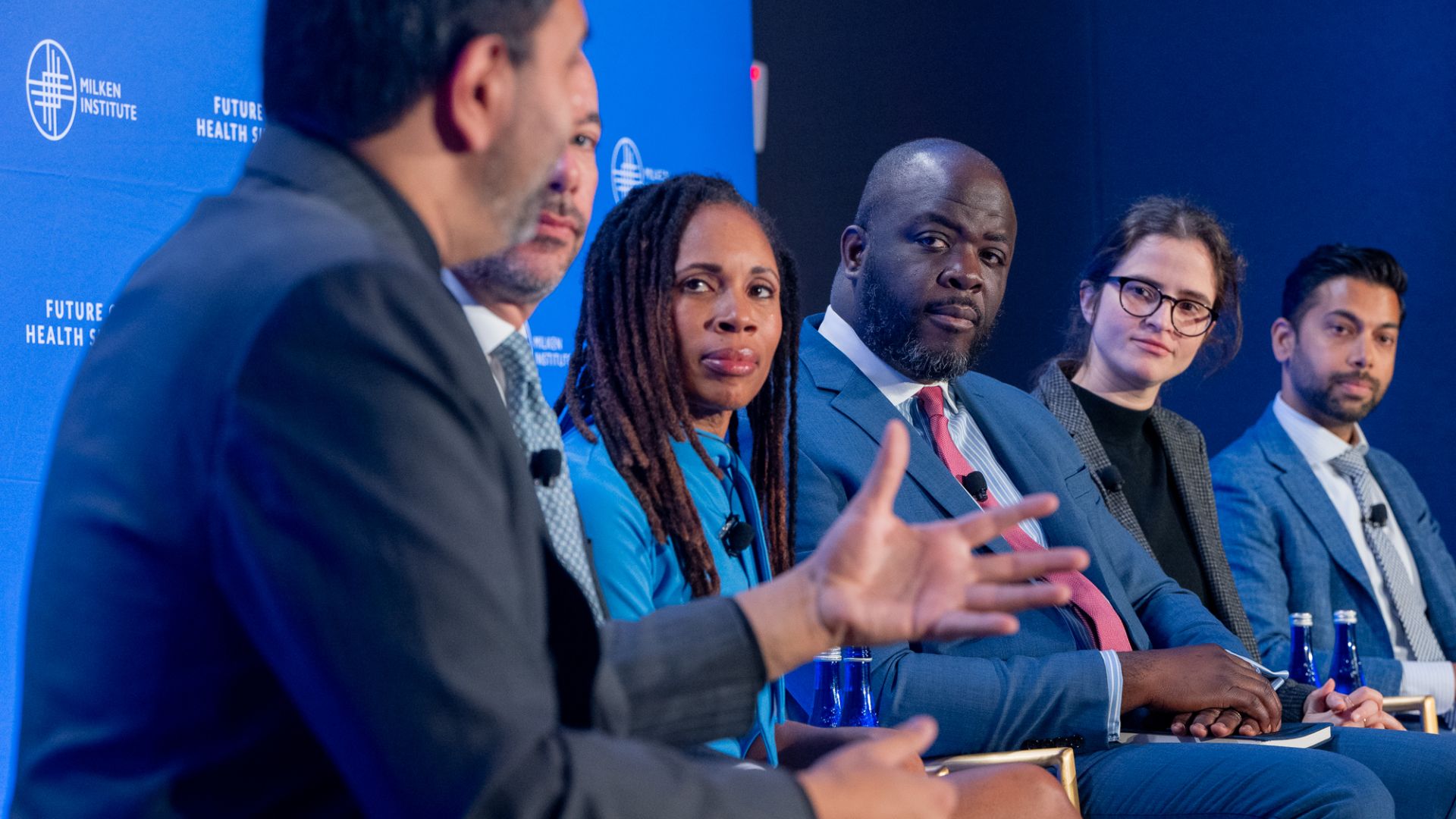 Panelists (left to right): Omer Awan, (moderator), University of Maryland, Forbes; Zachary Meisel, University of Pennsylvania; Angela Ferrell-Zabala, Moms Demand Action; Alex M. Johnson, California Wellness Foundation; Stefanie Feldman, Assistant to the President, White House Staff Secretary, and Director of the White House Office on Gun Violence Prevention; and, Center for Gun Violence Prevention; Northwell Health.