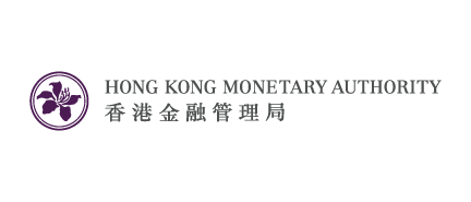 A logo for Hong Kong Monetary Authority, who is a sponsor for the Milken Institute's Global Investors Symposium Hong Kong