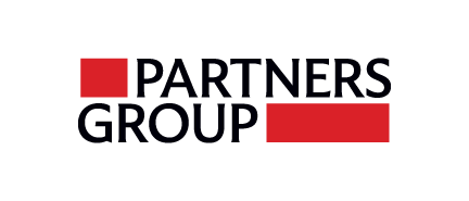 A logo for Partners Group, who is a sponsor for the Milken Institute's Global Investors Symposium Hong Kong