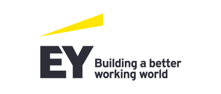 A logo for EY, who is a sponsor for the Milken Institute's Global Conference 2024.