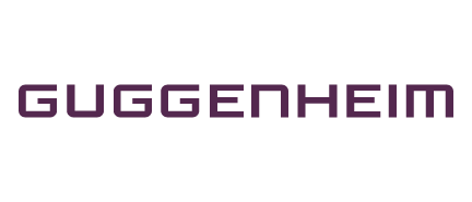 A logo for Guggenheim, who is a sponsor for the Milken Institute's Global Conference 2024.