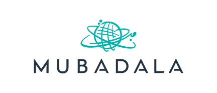 A logo for Mubadala, who is a sponsor for the Milken Institute's Global Conference 2024.