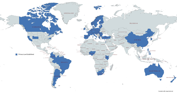 Tech Reg Digest August 2022 - Map