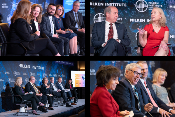 4 images of panelists from the Future of Health Summit