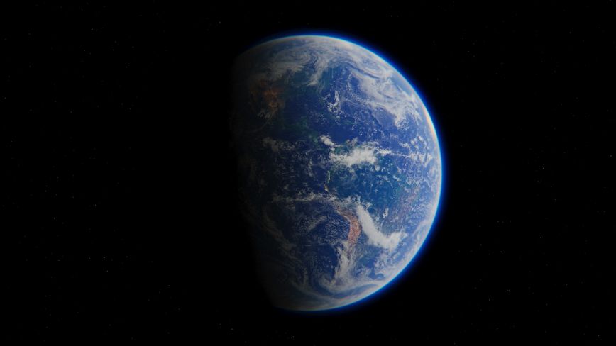 Photo of the earth from space