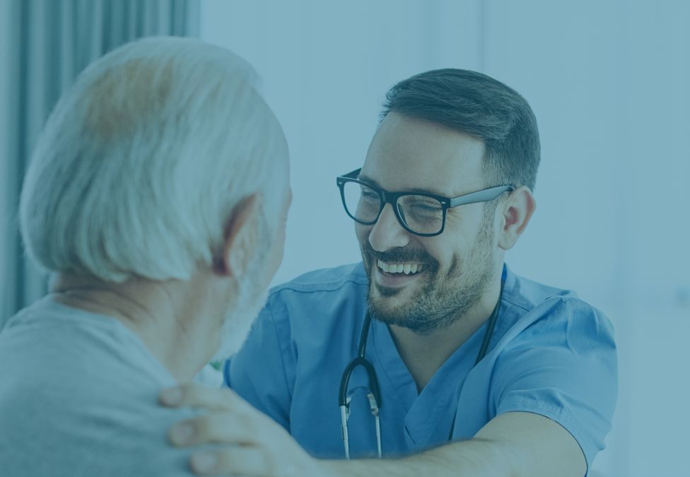 doctor talking to patient